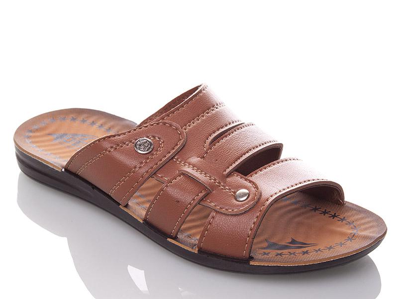 Шлепанцы DeMur (40-45) MKD6370 camel (лето)