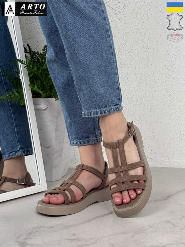 Босоножки Arto (36-41) 055 кава-з (лето)