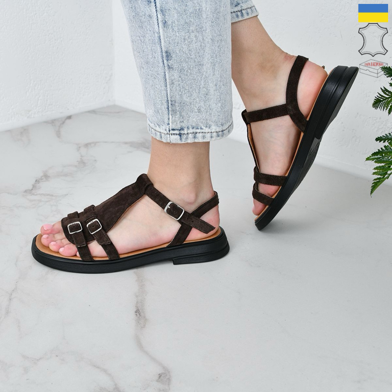 Босоножки Arto (36-41) 538  корич-з (лето)