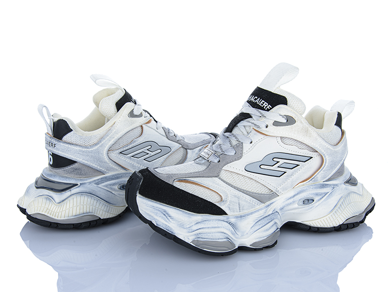 Кроссовки Clibee (36-40) AD23881-2 white-black (деми)