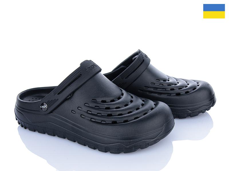 Кроксы Dago (41-45) Крок M121 чорний (лето)