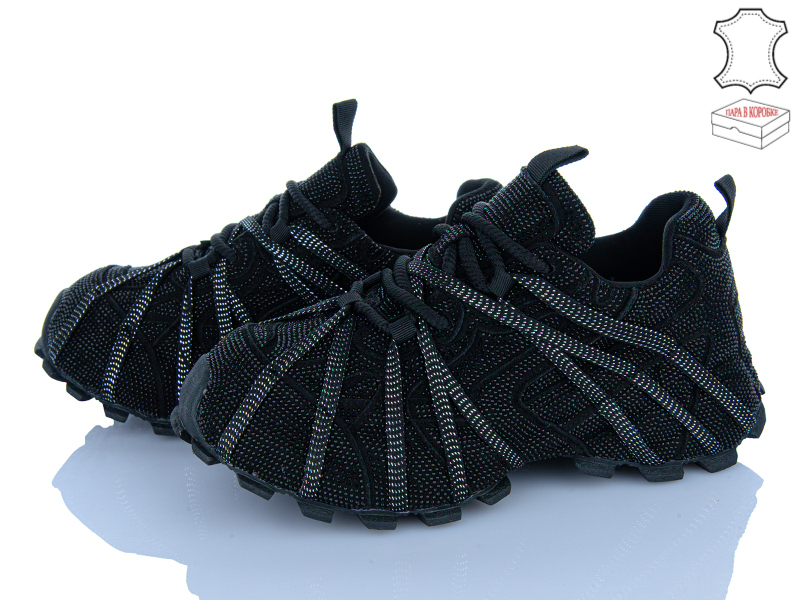Кроссовки Ailaifa (36-41) 8811 black (деми)