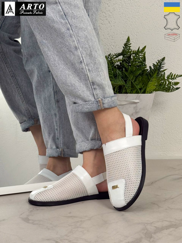 Босоножки Arto (36-41) 140 біл-шк (лето)
