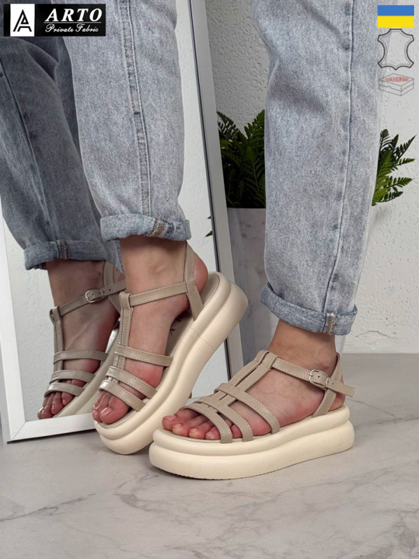 Босоножки Arto (36-40) 270 беж-шк (лето)