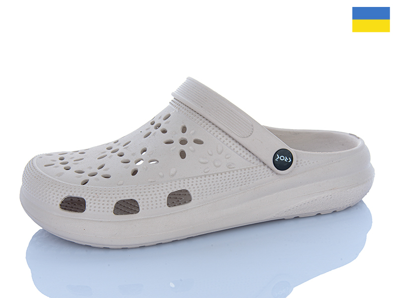 Кроксы Inblu (36-41) 124 бежевий (лето)