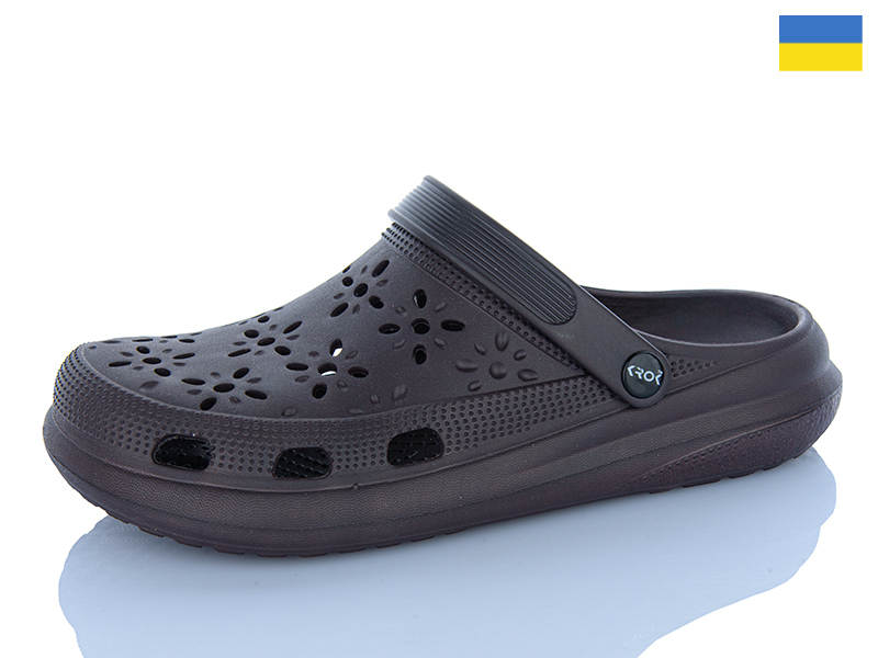 Кроксы Inblu (36-41) 124 шоколад (лето)