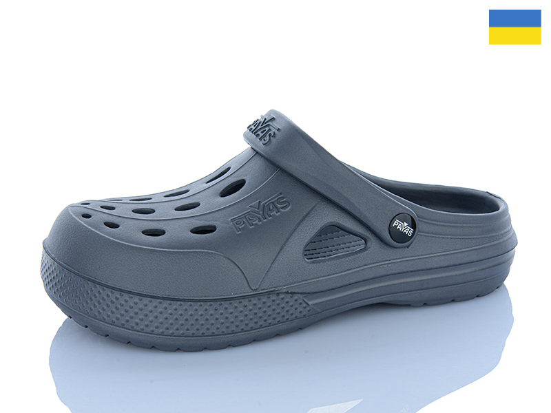 Кроксы Inblu (36-41) Паяс Ж сірий (лето)
