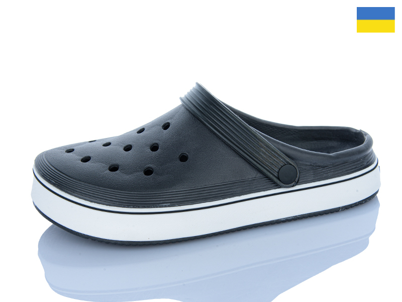 Кроксы Dago (41-46) Верта M5001 т.сірий (лето)