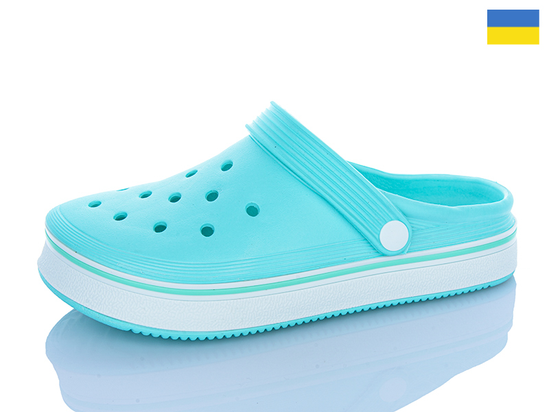 Кроксы Dago (36-41) Верта Ж4001 бірюзовий (лето)