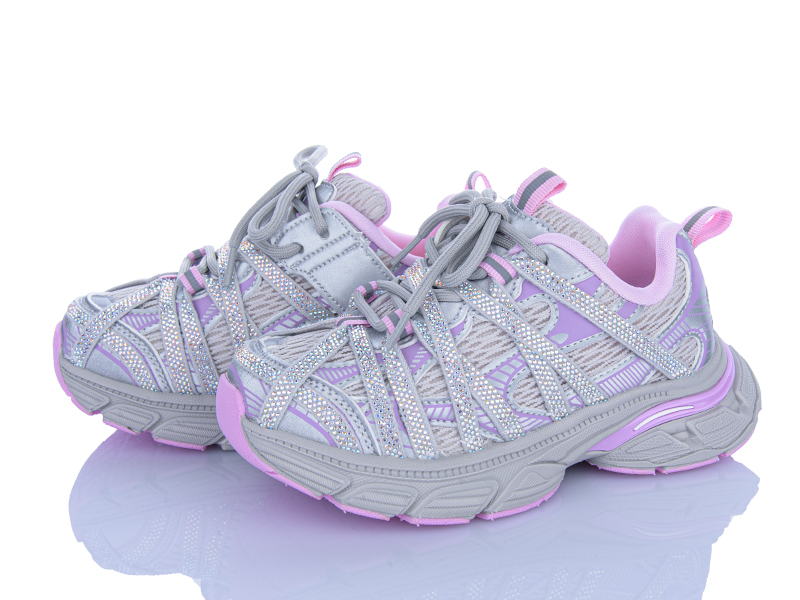Кроссовки Clibee (31-37) X1828753 grey-pink (деми)