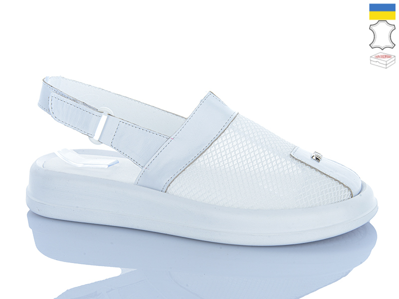 Босоножки Sali (36-40) 706 білий б п (лето)