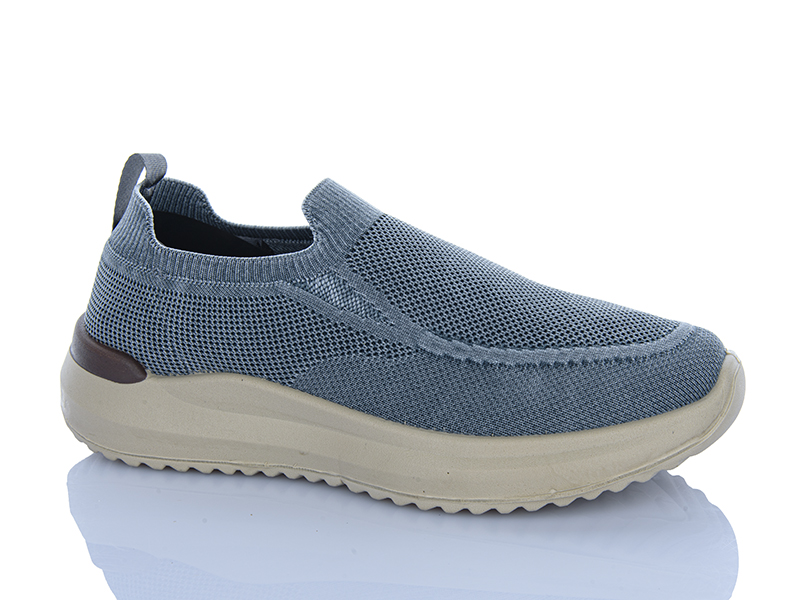 Кроссовки Violeta (41-45) 2028-21 grey (лето)