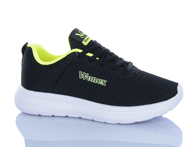 Кроссовки Violeta (36-41) 2028-24 black-green (деми)