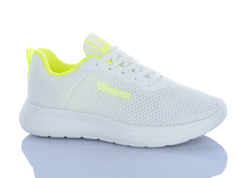 Кроссовки Violeta (36-41) 2028-24 white-green (деми)