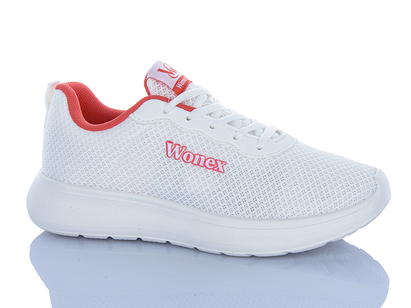 Кроссовки Violeta (36-41) 2028-24 white-red (деми)
