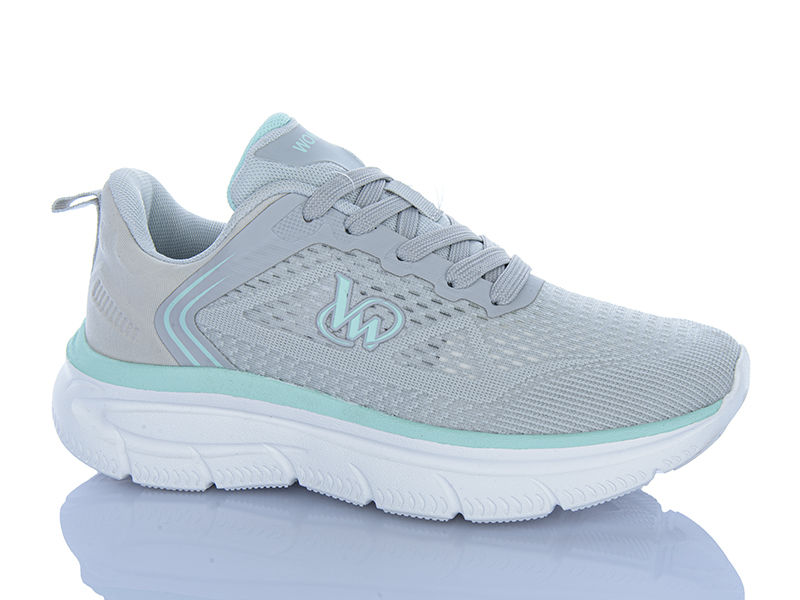 Кроссовки Violeta (36-41) 24-159 grey (лето)
