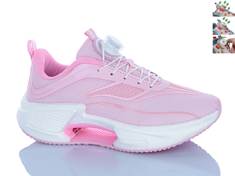 Кроссовки Violeta (36-41) 24-160 pink-white (деми)