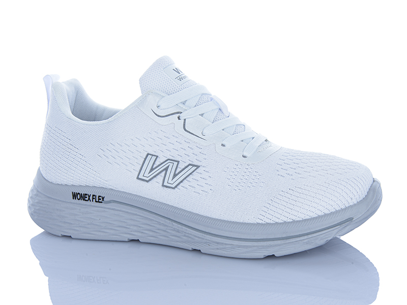 Кроссовки Violeta (45-48) 45-400 white батал (деми)
