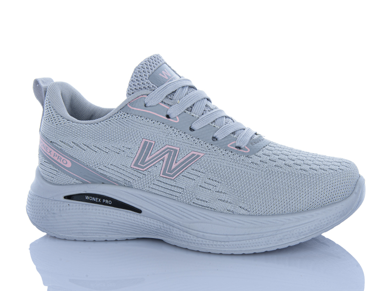 Кроссовки Violeta (36-41) 45-402 grey (деми)