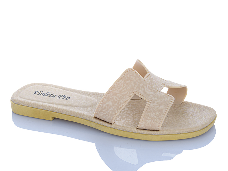 Шлепанцы Violeta (36-41) 8-503 beige (лето)
