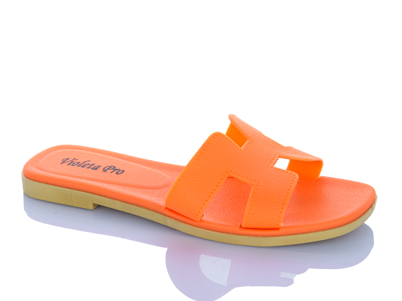Шлепанцы Violeta (36-41) 8-503 orange (лето)