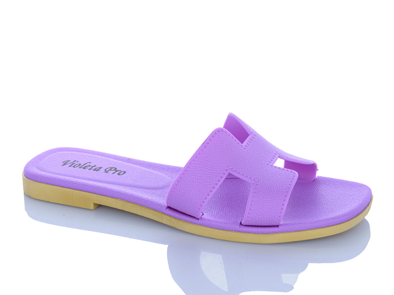 Шлепанцы Violeta (36-41) 8-503 purple (лето)