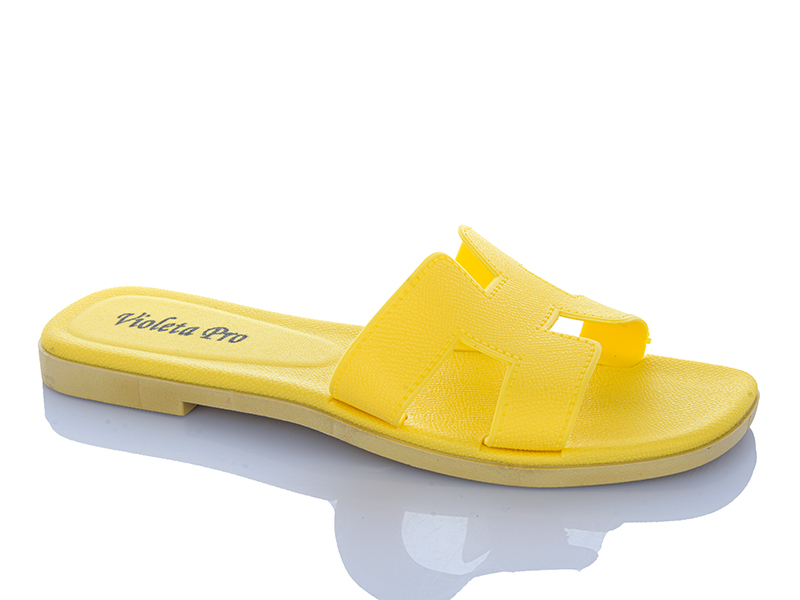 Шлепанцы Violeta (36-41) 8-503 yellow (лето)