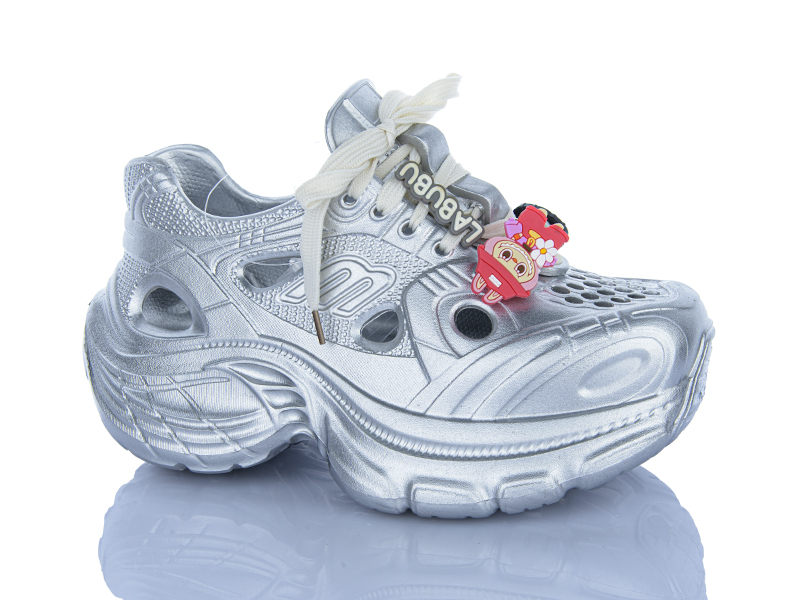 Кроссовки Violeta (36-41) 8-505 silver (лето)