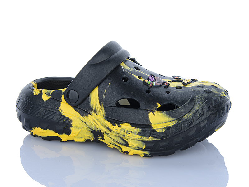 Кроксы Violeta (36-41) B509 black (лето)