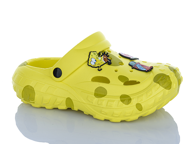 Кроксы Violeta (36-41) B509 yellow (лето)