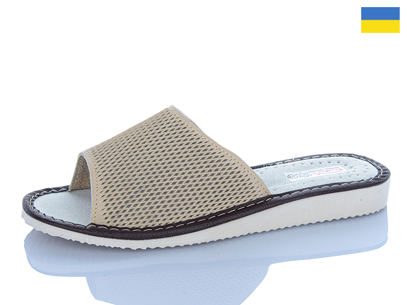 Тапочки Inblu (36-41) Перфорація жін.бежевий (лето)
