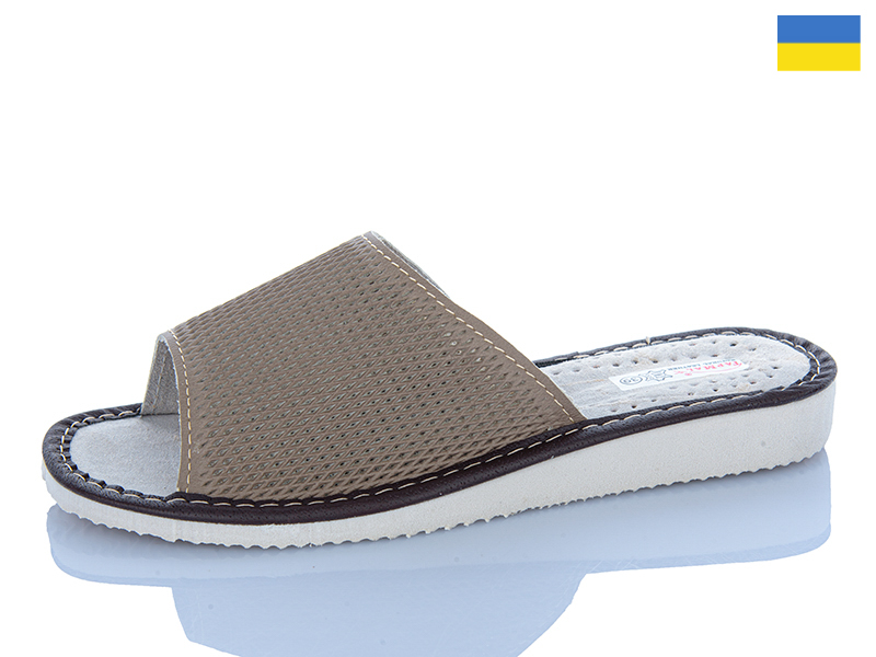 Тапочки Inblu (36-41) Перфорація жін.т.бежевий (лето)