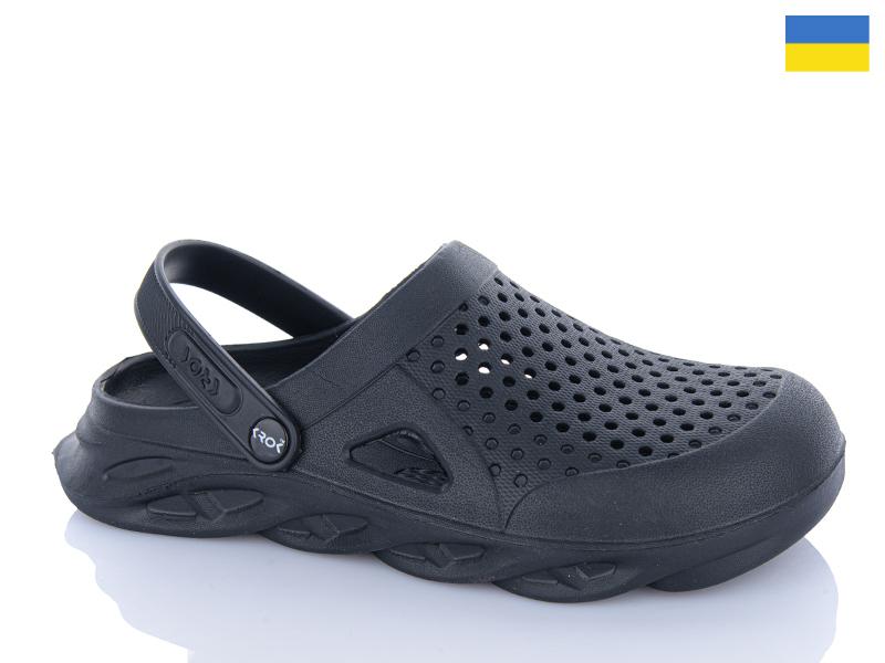 Кроксы Vladimir (41-45) Крок C92 чорний (лето)
