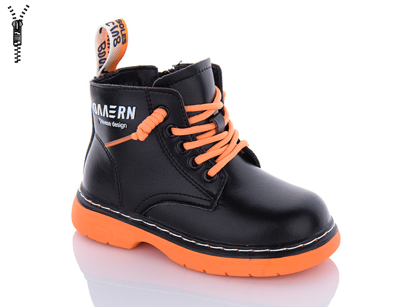Ботинки Леопард (26-30) 802 orange (деми)