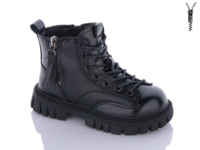 Ботинки Леопард (27-31) A002-1 black (деми)