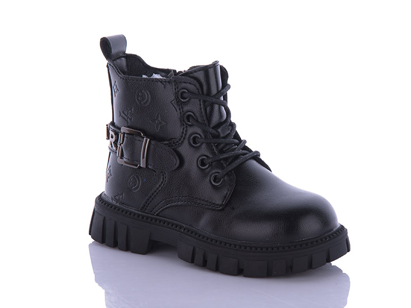 Ботинки Леопард (27-31) A009 black (деми)