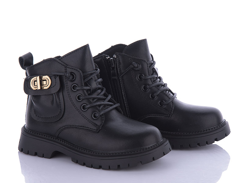 Ботинки Леопард (27-31) A170 black (деми)