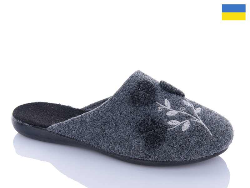 Тапочки Inblu (36-41) 100-3 сірий (деми)