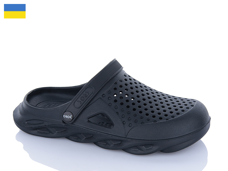 Кроксы Dago (41-45) Крок M92 чорний (лето)