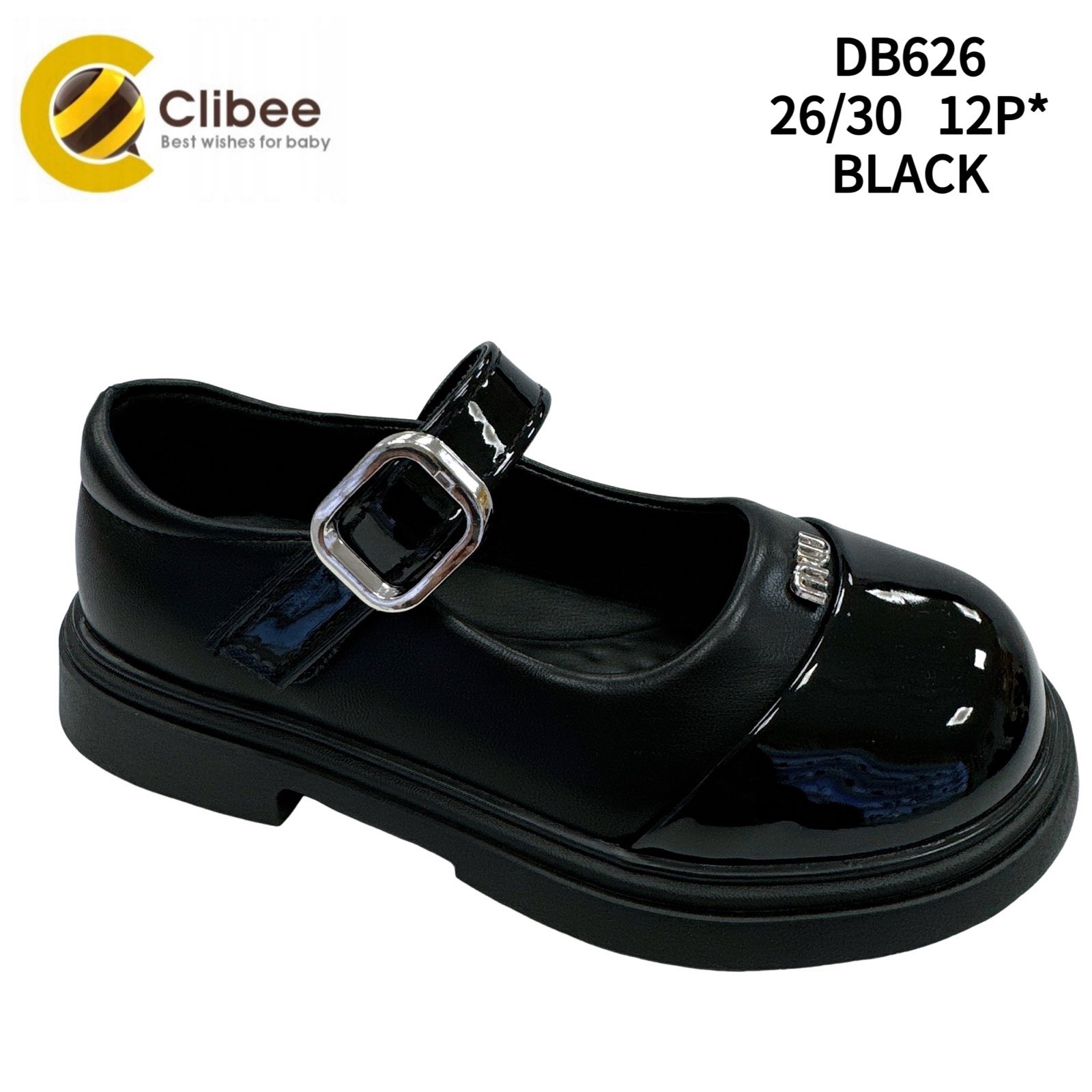 Туфли DvaClibee (26-30) Ap-DB626 black (лето)