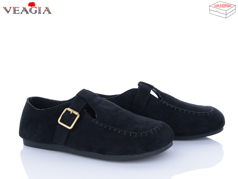 Туфли ADA (36-40) V3376 black (деми)