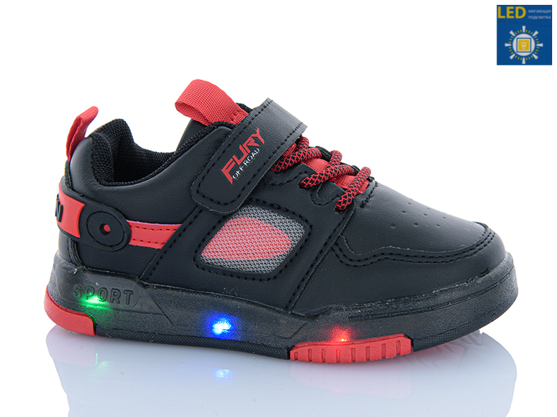 Кроссовки Sanlin (23-28) 61-6-2001LY LED (деми)
