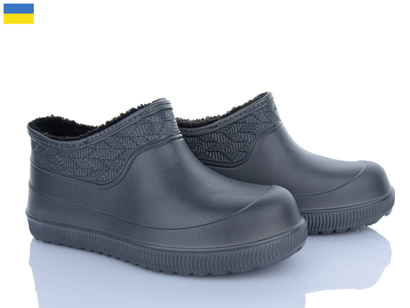 Галоши Roks (41-45) 9701 графіт (зима)