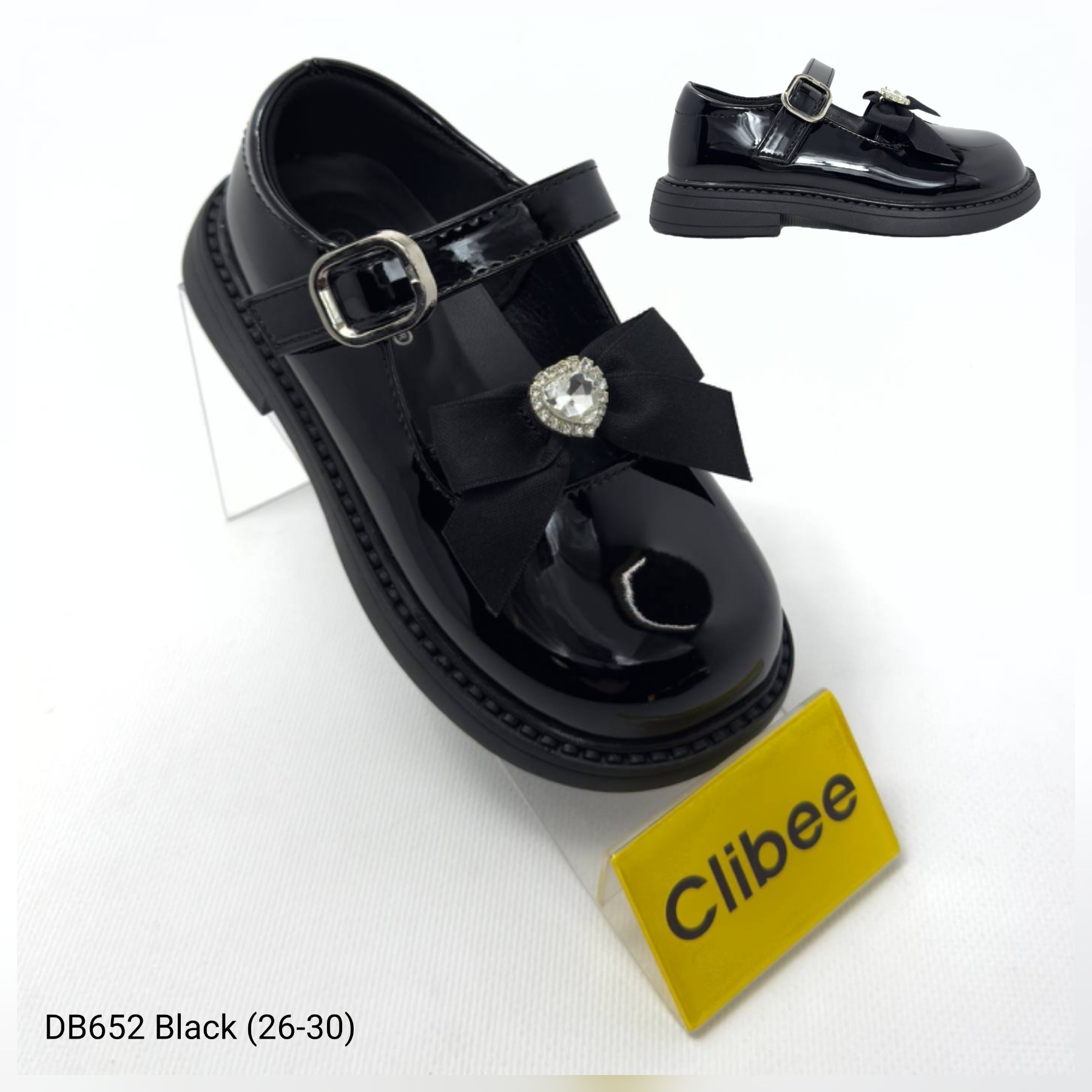 Туфли DvaClibee (26-30) Apa-DB652 black (деми)