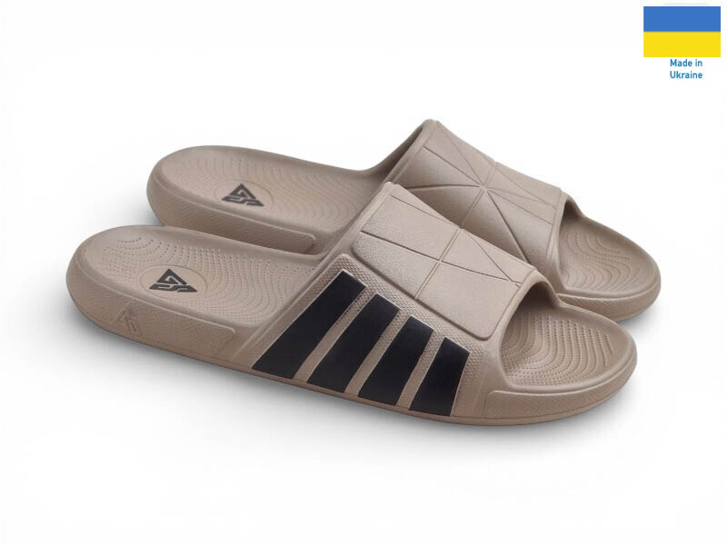 Шлепанцы Rai shoes (36-41) DS75 тауп (лето)
