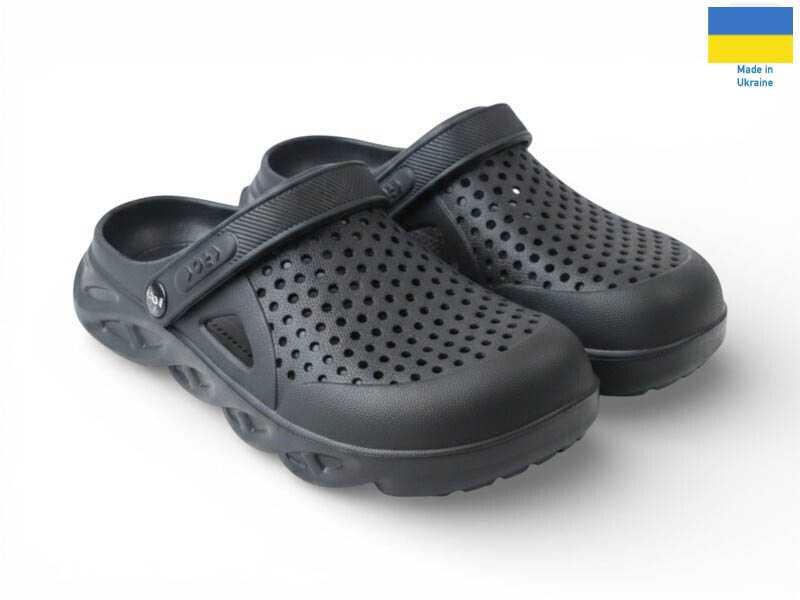 Кроксы Rai shoes (41-45) С92  чорний (лето)