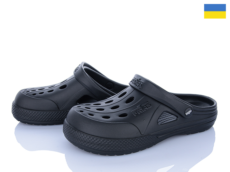 Кроксы Alex (40-46) 1234 чорний (лето)
