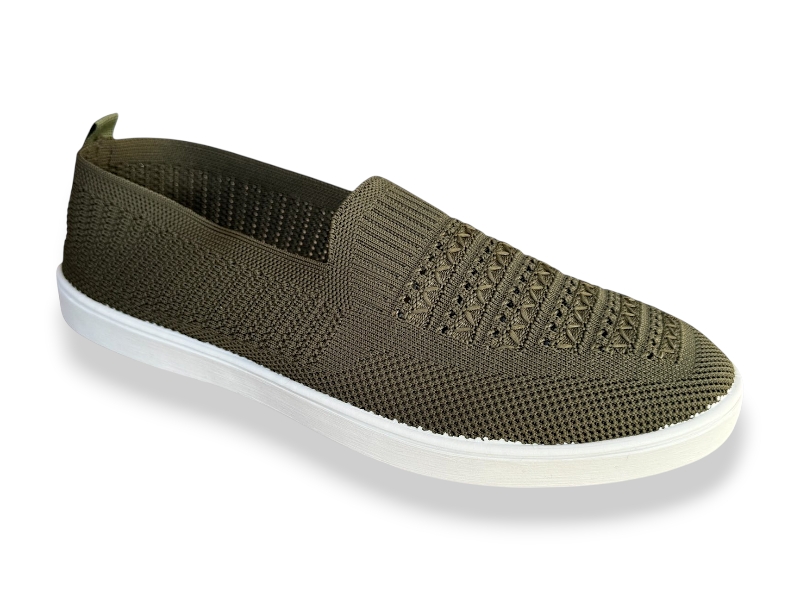 Слипоны Rai shoes (36-41) F06-004 т.зелений (лето)