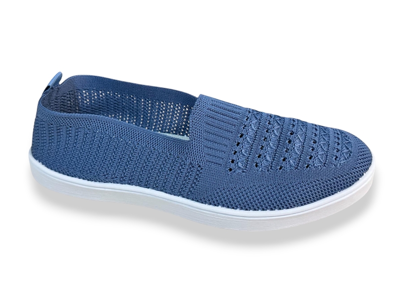 Слипоны Rai shoes (36-41) F06-006 блакитний (лето)