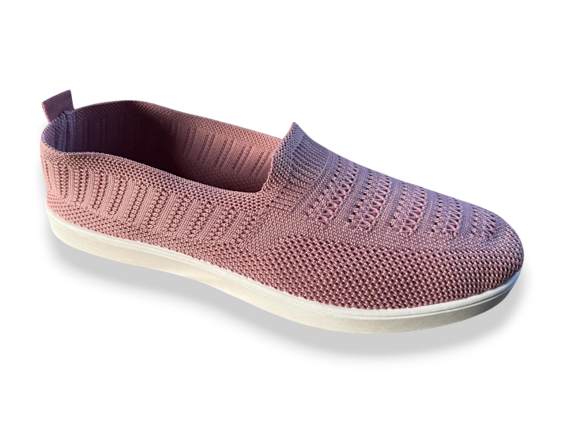 Слипоны Rai shoes (36-41) F06-022 т.рожевий (лето)